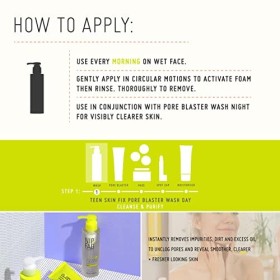 Nip+Fab Teen Skin Fix Pore Blaster Nettoyage De Jour Du Visage À LAcide Salicylique | Huile DArbre À Thé Nettoyant Purifian