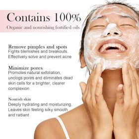 5 in 1 Nettoyant pour le Visage, Nettoyant Facial Hydratant, Nettoyant Moussant Visage les Points Noirs, Imperfections et le 