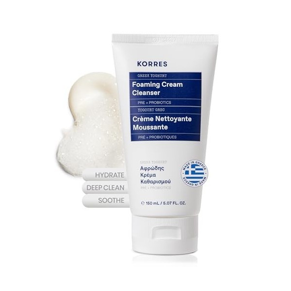 KORRES Crème nettoyante moussante au yaourt grec 150 ml