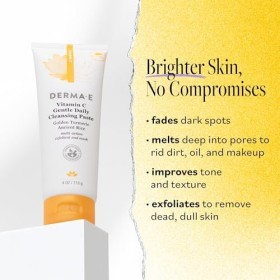 Derma-E Vitamin C Gentle Daily Cleansing Paste For Unisex 4 oz Cleanser