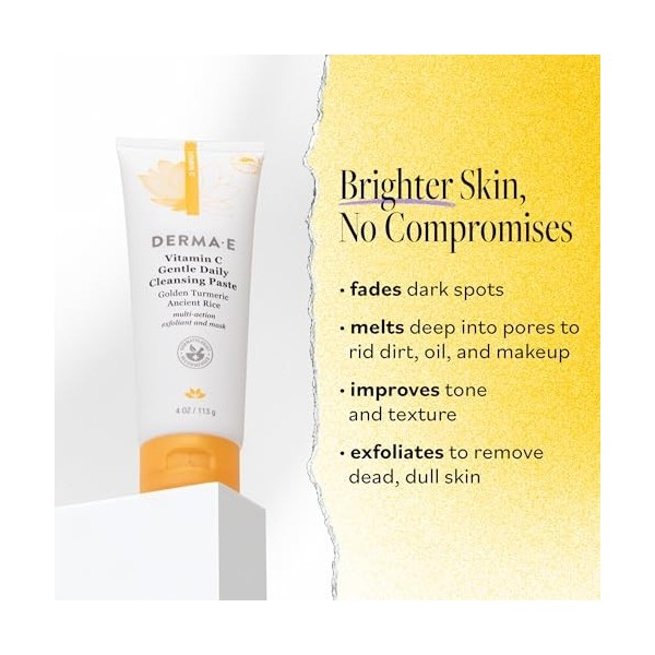 Derma-E Vitamin C Gentle Daily Cleansing Paste For Unisex 4 oz Cleanser