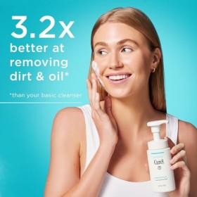 Curél Nettoyant Visage Moussant Peaux Sèches et Sensibles 150ml