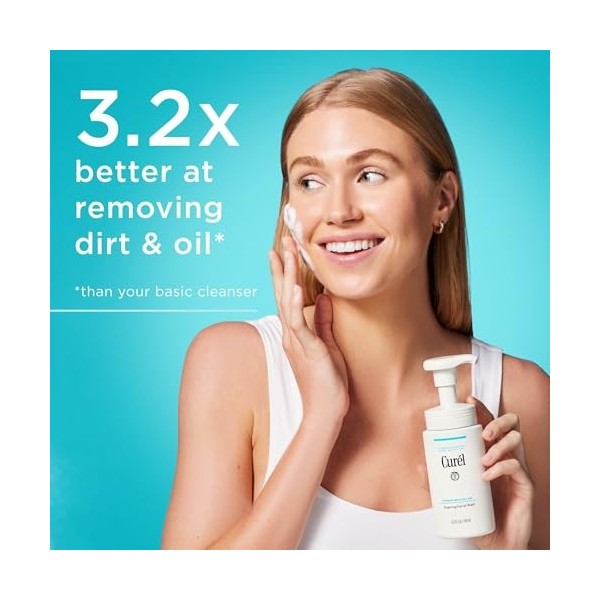 Curél Nettoyant Visage Moussant Peaux Sèches et Sensibles 150ml