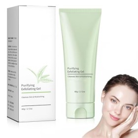 Hydrate et Nettoie la Peau en Profondeur,Exfoliating Scrub,Gel Exfoliant Doux pour le Visage et le Corps,Gel Exfoliant Purifi
