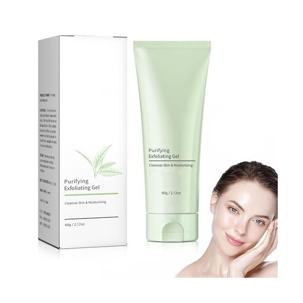 Hydrate et Nettoie la Peau en Profondeur,Exfoliating Scrub,Gel Exfoliant Doux pour le Visage et le Corps,Gel Exfoliant Purifi