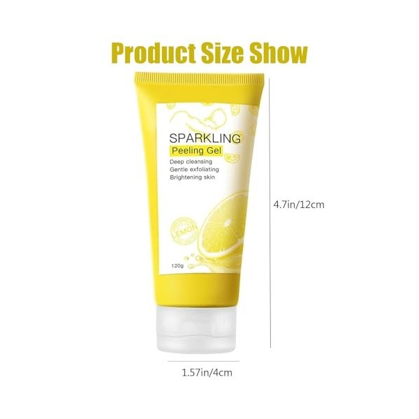 Gel Blanchiment Exfoliant,Blanchissante Crème Exfoliant Gel,Gommage Au Gel Exfoliant,Gel Peeling Exfoliant Éclaircissant,Gomm