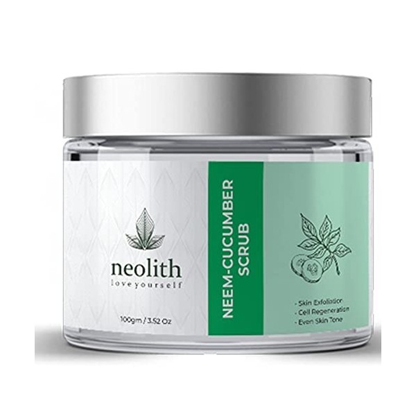 Neolith Gommage au concombre au margousier || Gommage dhiver || Gommage exfoliant pour le visage pour les peaux sujettes à l