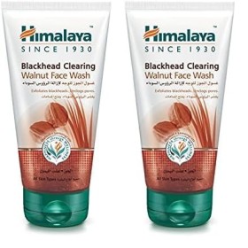 Himalaya Blackhead Clearing Walnut Face Wash - 150 ml. Lot de 2 