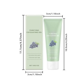 Dyceittdia 2pcs Gel Exfoliant, Gel Exfoliant Naturel, Gel Exfoliant doux, Pour un Nettoyage en Profondeur et une Hydratation 