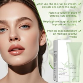 Gel exfoliant purifiant, gommage visage, gel exfoliant, soin exfoliant visage, gel exfoliant pour nettoyer et hydrater la pea