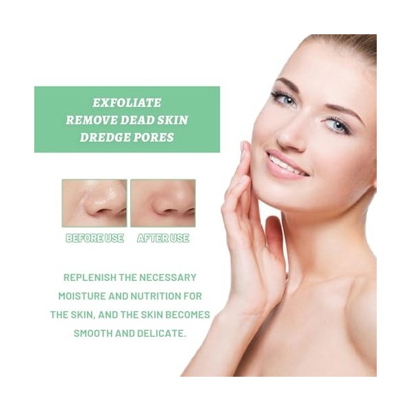 Gel Exfoliant Pour Le Visage, Gel Exfoliant éclaircissant, Exfoliant Visage Nettoyant En Profondeur, Gel Exfoliant Naturel, N