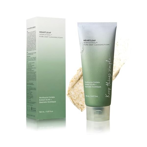 Nettoyant Visage, Mousse Nettoyante Visage pour Éliminer les Cellules Mortes Visage Purifie la Peau & Réduit les Imperfection