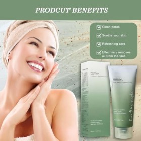 Nettoyant Visage, Mousse Nettoyante Visage pour Éliminer les Cellules Mortes Visage Purifie la Peau & Réduit les Imperfection