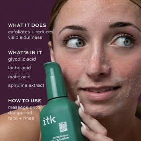 Exfoliating Gel Cleanser by ITK for Unisex - 5 oz Exfoliating Gel