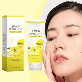 Gel Peeling Exfoliant Éclaircissant,Gel Blanchiment Exfoliant,Gommage Au Gel Exfoliant,Gommage Visage Femme,Gel Gommant pour 