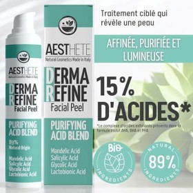 50ml Peeling Visage Avec Acide Mandélique, Acide Glycolique Et Acide Salicylique AHA Et BHA 10% Gelée Exfoliante Pour Peaux S