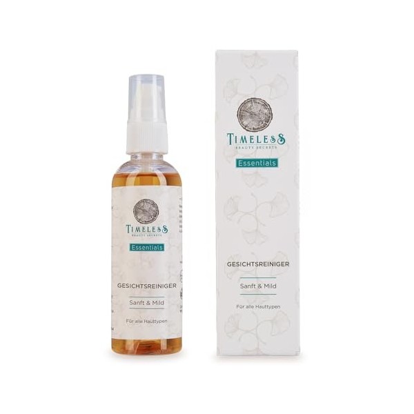 ESSENTIALS Nettoyant pour le visage – Élimine la saleté, les restes de maquillage et le sébum, hydratant, peau éclatante – Ti