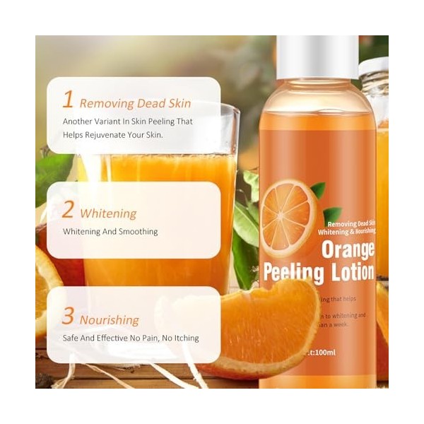 Mikabila 01, F 100ML Peeling Oil, Huile Exfoliante Pour La Peau Foncée Huile Exfoliante Naturelle Spot Whitening Huile Exfol