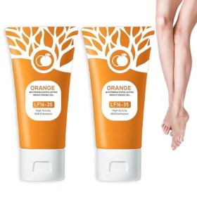 Pemarlis 2pcs Gel de blanchiment exfoliant à lorange, gel blanchissant pour le corps,crème exfoliante éclaircissante, gel ex