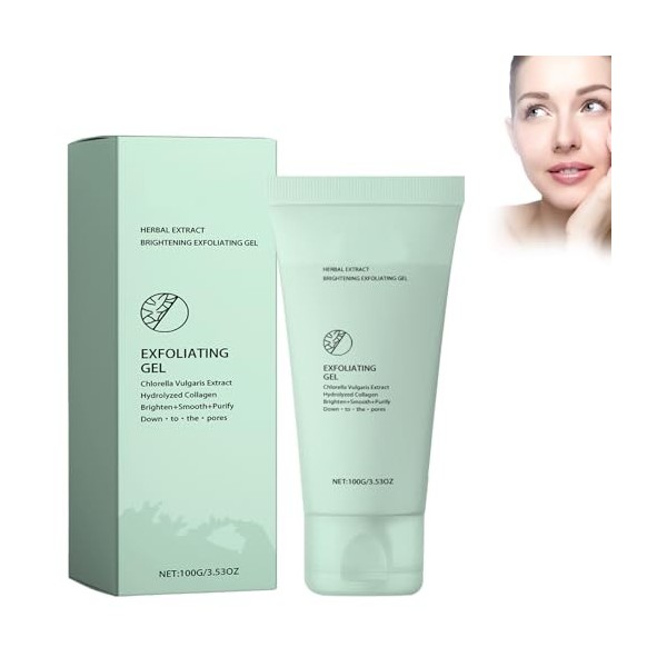 Blanchissante Crème Exfoliant Gel, Gommage Au Gel Exfoliant, Gel Exfoliant Visage Et Corps, Gel Exfoliant Pour Le Visage Et L