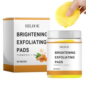 Tampon nettoyant à lacide kojique au curcuma, tampons nettoyants à lacide kojique au curcuma, tampons nettoyants à lacide 