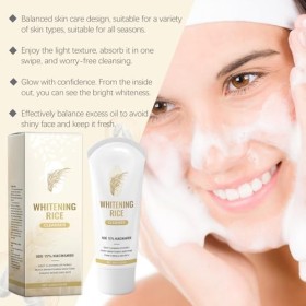 Gel Gommant Pour Le Visage + Lait Nettoyant, Gel Gommant Nettoyant, Gel Peeling Éclaircissant, Crème Lavante Nourrissante, Hy