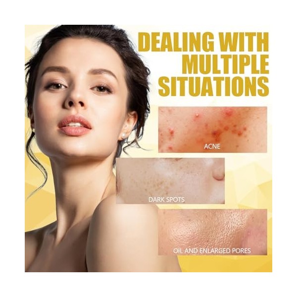 55 Tampons Dacide Kojique au Curcuma, Tampons Nettoyants au Curcuma, Tampons Nettoyants au Curcuma, Tampons Exfoliants pour 