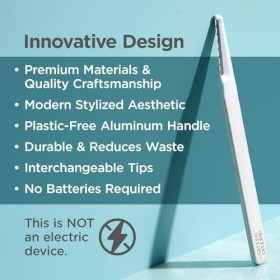 StackedSkincare Dermaplaning Outil exfoliant pour le visage | Peau lisse, radieuse et éclatante | Pas besoin de brosse ou de 