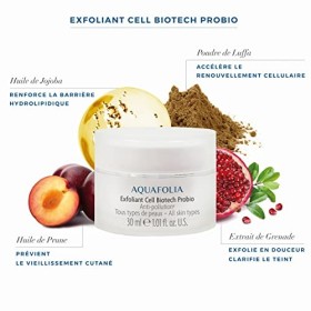 AQUAFOLIA – Exfoliant Soin Naturel Visage - Élimine les Cellules Mortes et les Imperfections – Action Anti-Age – Biotechnolog