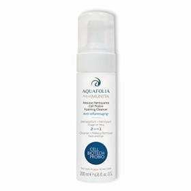 AQUAFOLIA – Mousse Nettoyante, Hydratante et Démaquillante – Action anti-inflammaging* aux effets Anti-âge – Antioxydant – Vi