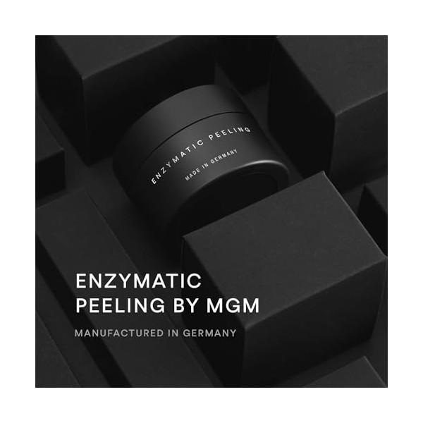 MGM Cosmetics ENZYMATIC PEELING, nettoie, protège et affine – Élimine les restes de maquillage, les particules de saleté et l
