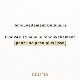 Kedma - Peeling Visage à lOr 24K et Minéraux de la Mer Morte - Exfoliant et Éclaircissant - 40ml