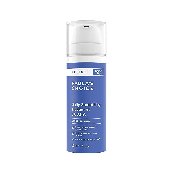 Paulas Choice RESIST Anti-Aging 5% AHA Exfoliant - Peeling Visage qui Minimise les Rides, Ridules et Taches Brunes - avec Ac