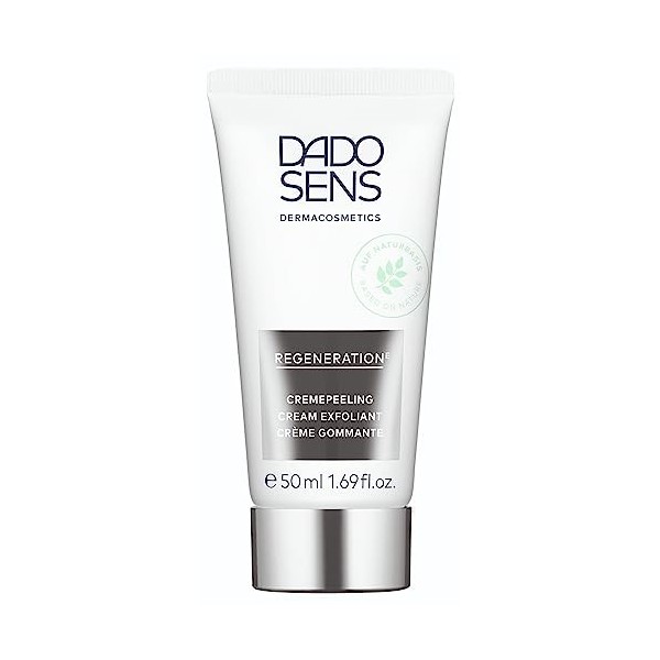DADO SENS Regeneration E Cream Peeling, 50 ml, moisturising and nourishing skin in need of regeneration, with jojoba wax ball