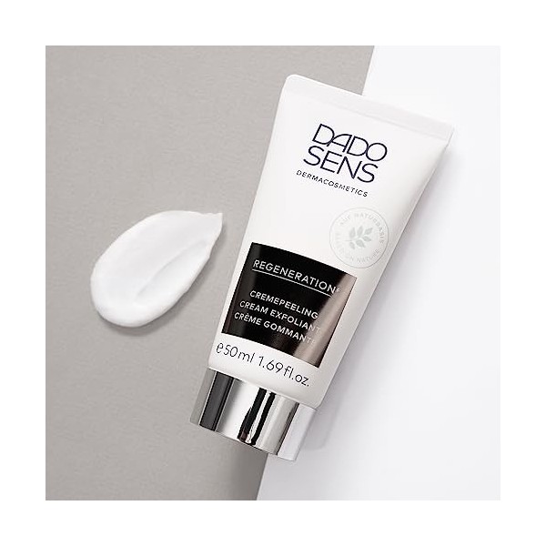 DADO SENS Regeneration E Cream Peeling, 50 ml, moisturising and nourishing skin in need of regeneration, with jojoba wax ball