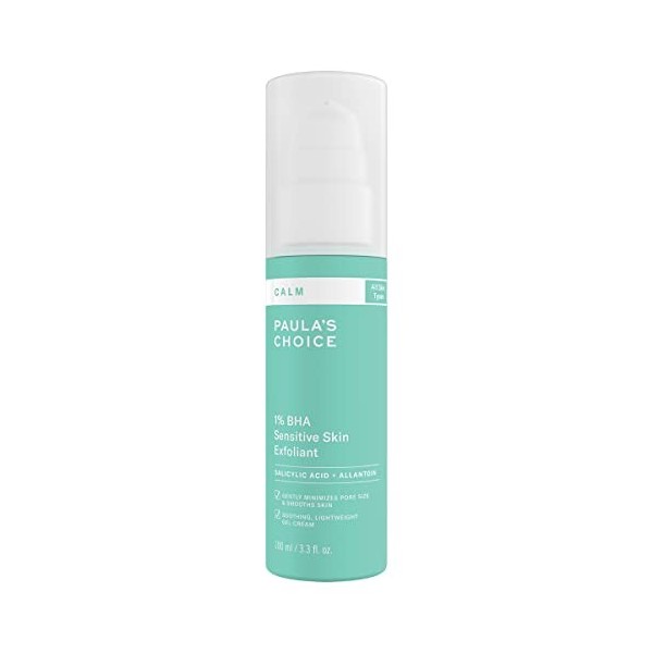Paulas Choice CALM Exfoliant 1% BHA Peaux Sensibles - Peeling Visage Douce Purifie les Pores & Réduit les Rougeurs - avec Ac