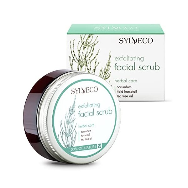 SYLVECO Exfoliant pour le visage - Crème naturelle et crémeuse pour peaux grasses aux pores agrandis - Exfoliation visage pou
