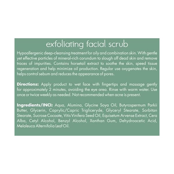 SYLVECO Exfoliant pour le visage - Crème naturelle et crémeuse pour peaux grasses aux pores agrandis - Exfoliation visage pou