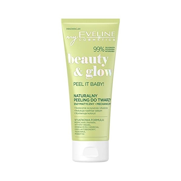 Eveline Cosmetics Beauty & Glow Gommage visage naturel, 75 ml