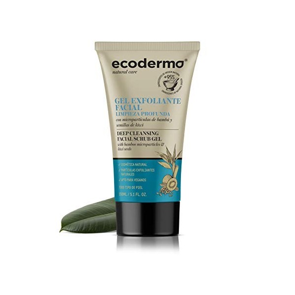 Ecoderma Exfoliating Gel 150ml - Eliminates Dead Skin Cells, Dirt And Excess Of Sebo