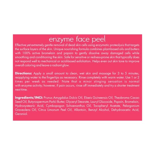 SYLVECO Enzympeeling Le visage doux enzyme a été conçu pour les peaux mixtes et les peaux souffrant dimperfections. Cosmétiq