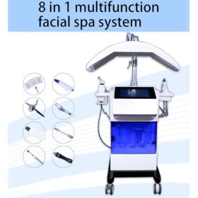 Aqua Dermabrasion Facial Care Blackhead Removal Machine, 8 In 1 Oxygen Jet Peel Clean Aqua Microdermabrasion Facial Machine