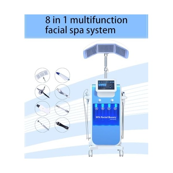 Machine dhydrodermabrasion à jet doxygène pour le visage, microdermabrasion au diamant, pour le rajeunissement de la peau, 