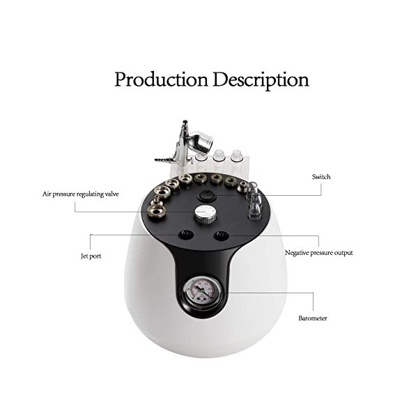 Outils de soins de la peau visage beauté 45W 3 en 1 diamant pulvérisation Microdermabrasion Blackhead pulvérisation hydratant