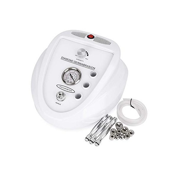 Microdermabrasion au Diamant, 60W 3 en 1 Appareil de Microdermabrasion, 11.8x11.8x5.9inch Diamant Machine de Dermabrasion Soi