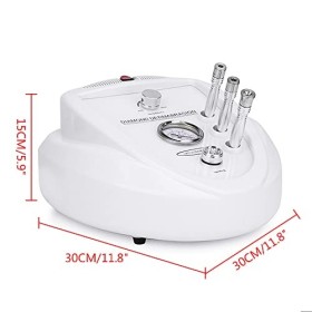 Microdermabrasion au Diamant, 60W 3 en 1 Appareil de Microdermabrasion, 11.8x11.8x5.9inch Diamant Machine de Dermabrasion Soi