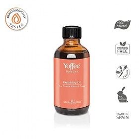 Yoffee - Repairing Oil - Huile Réparatrice idéale pour le massage-Ingrédients Actifs 100% Naturels-Élimine les Cicatrices et 