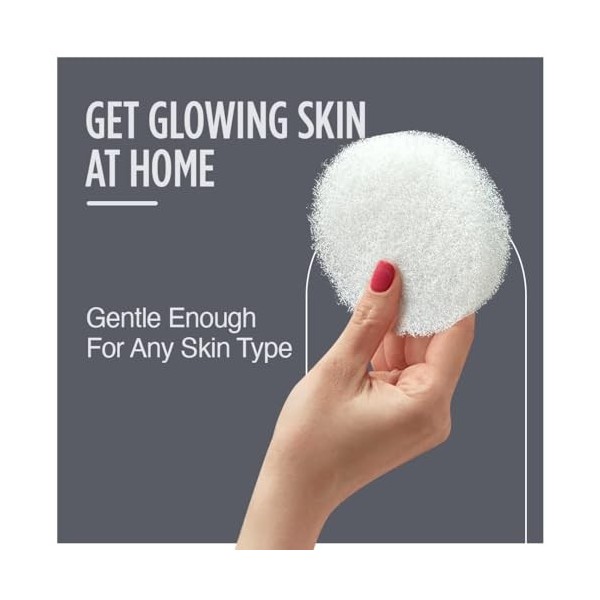HartFelt Lot de 25 tampons exfoliants pour le visage - Éponge nettoyante pour le visage - Éponge exfoliante ultra douce