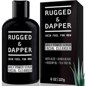 RUGGED & DAPPER Gommage exfoliant et nettoyant pour le visage pour hommes 237 ml