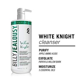 Billy Jealousy White Knight Gentle Daily Facial Cleanser for Men 33.8 oz Cleanser